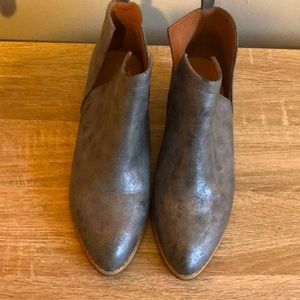 Silver Metallic Bootie